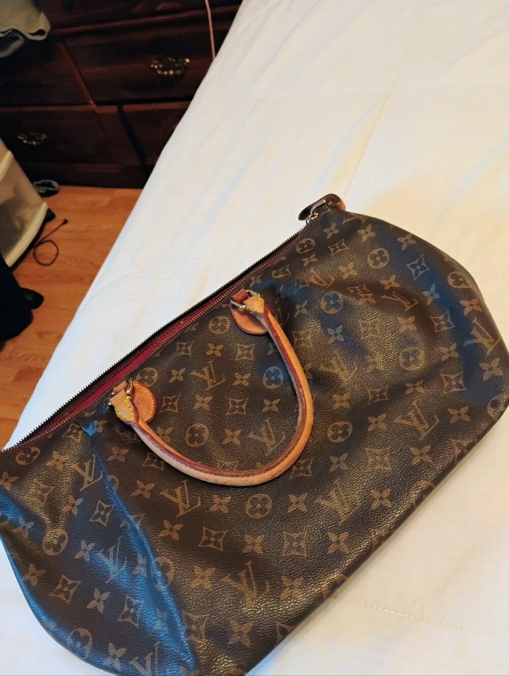 Louis Vuitton Monogram Canvas Satchel - Brown & Tan